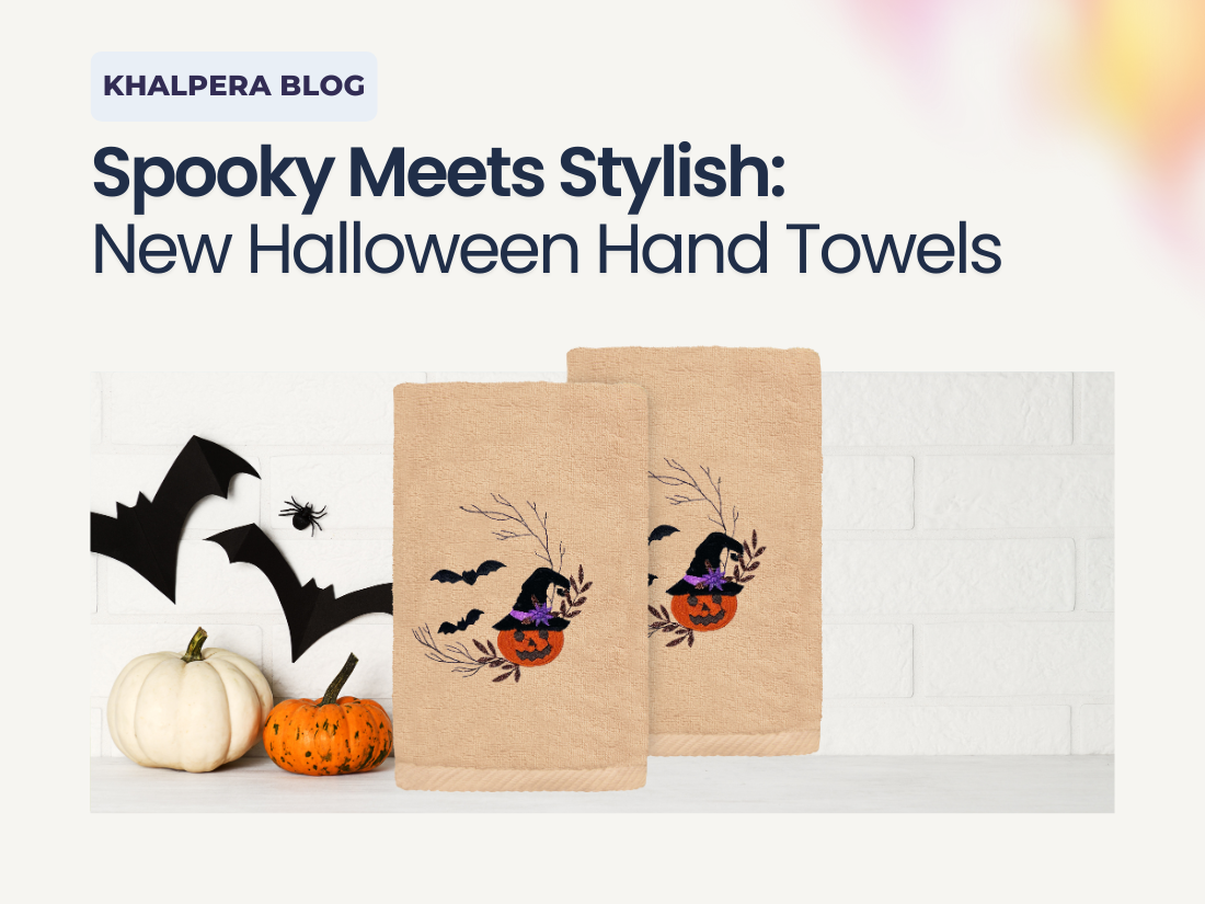 Spooky Meets Stylish: Introducing Khalpera's New Halloween Hand Towels