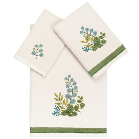Verdant Embellished Towels