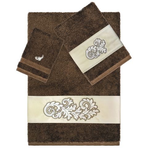 Acanthus Embellished Towels