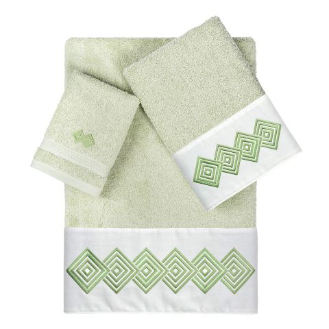 Rhombus Embellished Towels
