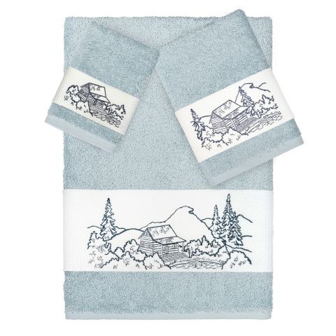 Log Cabin Embellished Towels