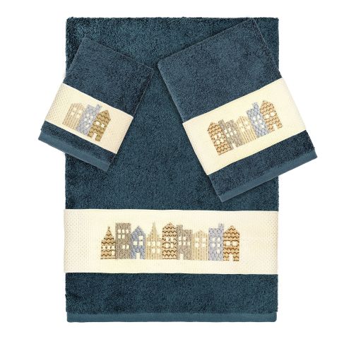Village Row Embellished Towels