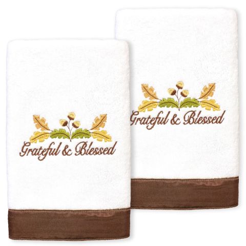 Grateful Embellished Towel