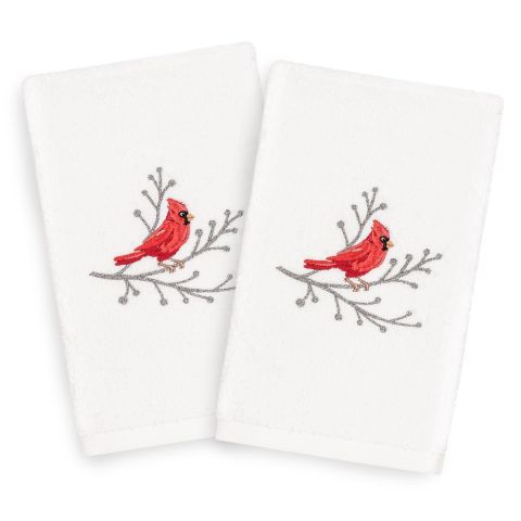 Christmas Gleam Embroidered Towel