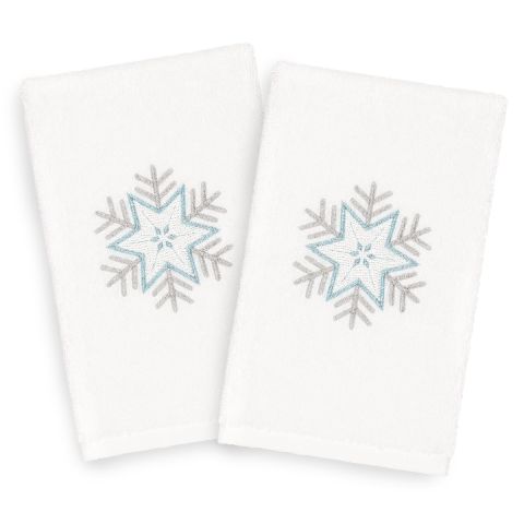 Christmas Reflection Embroidered Towel