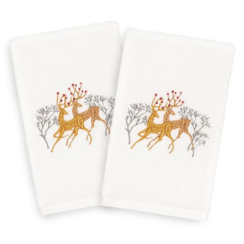 Christmas Prance Embroidered Towel