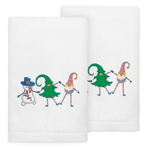 Christmas Friends Embroidered Towel