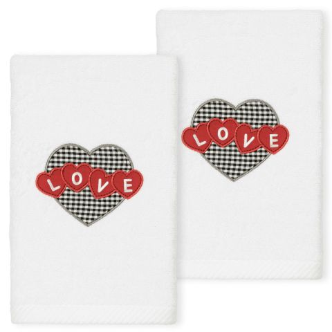 Amour Embroidered Towel