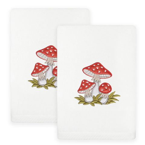 Spring Cluster Embroidered Towel