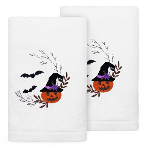 Jack-O-Lantern Embroidered Towel