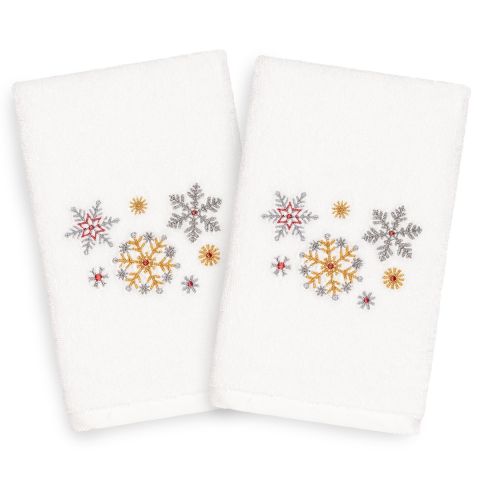 Christmas Glitter Embroidered Towel