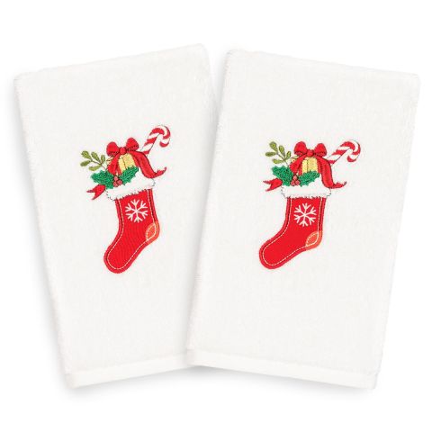Christmas Plenty Embroidered Towel
