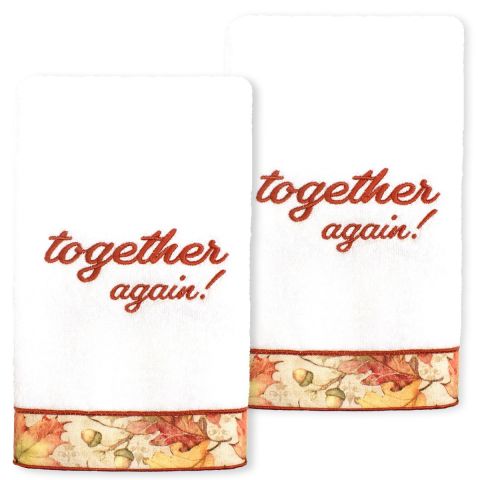 Thanksgiving Reunion Embellished Towel