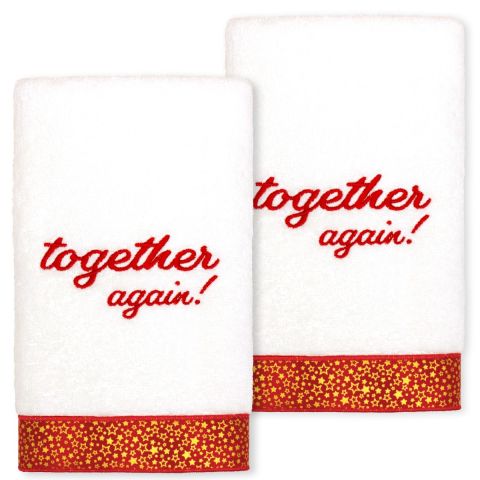 Christmas Reunion Embellished Towel